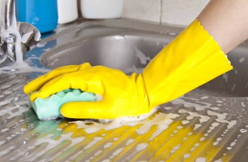 Cleaning equipment ready for a scheduled carpet care visit